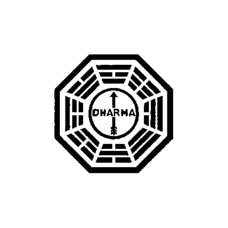 15 см * потеряли Dharma инициатива личность Виниловая пленка для оклеивания