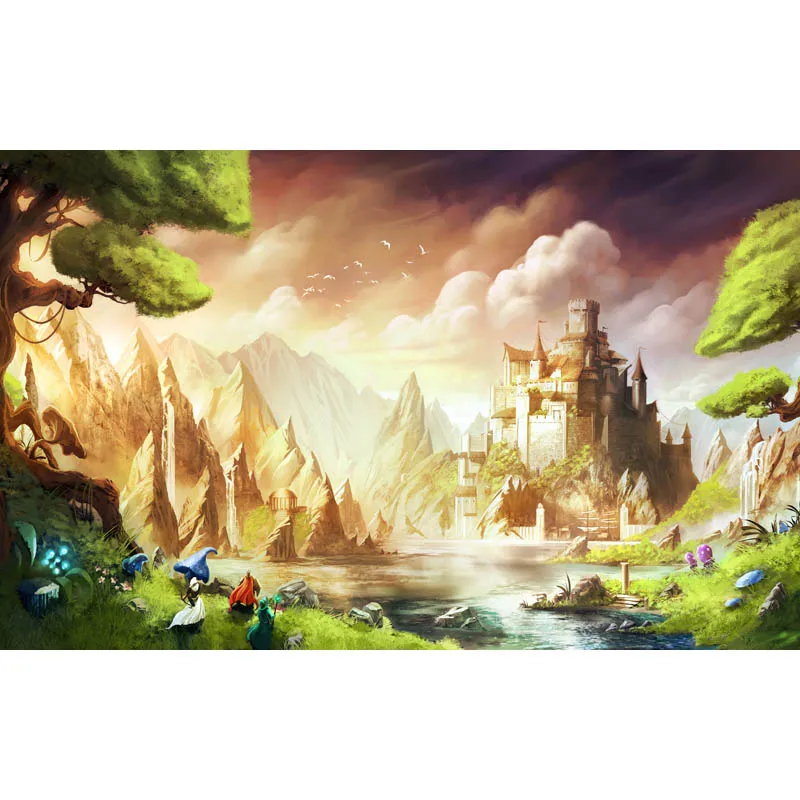

Seamless Vinyl Photography Background Cartoon Movie Game Character Computed Printed Children Backdrops for Photo Studio ZR-106