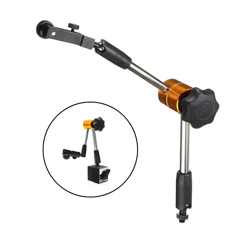 1pc Universal Magnetic Metal Base Holder Stand Dial Test Indicator Flexible Tool For Alignment Operations Measuring Tools
