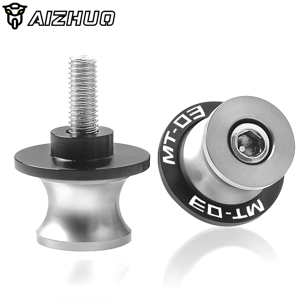 MT 03 Motorcycle Accessories 6MM CNC Aluminum Swingarm Spools Stand Screw Slider For YAMAHA MT03 MT-03 mt03 2005-2020 2019 2018