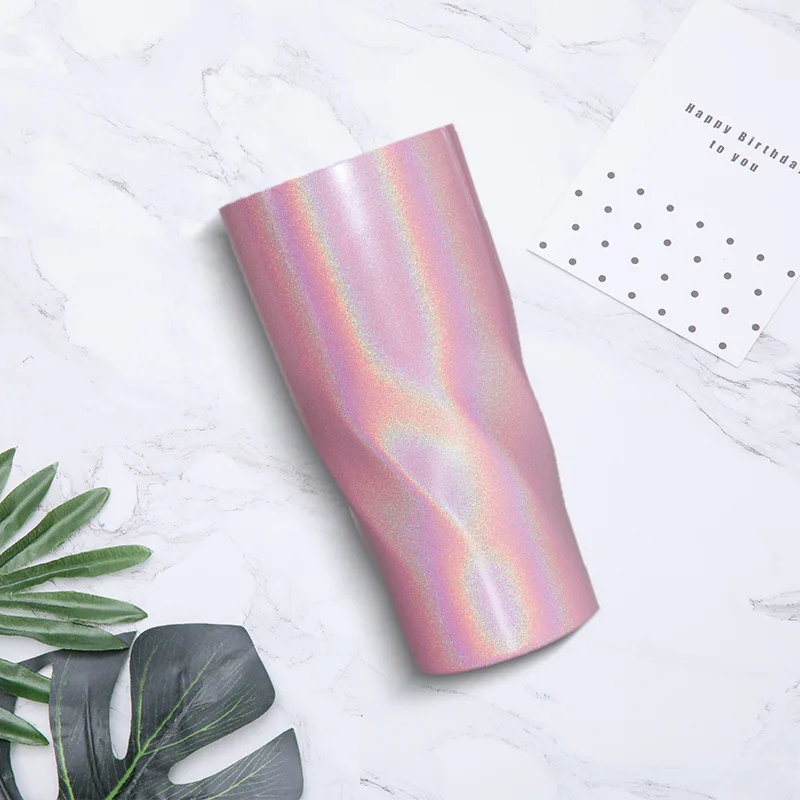 

Rainbow Paint Twizz Mug Double Layer Stainless Steel Vacuum Flask Coke Bottle Gift Glass