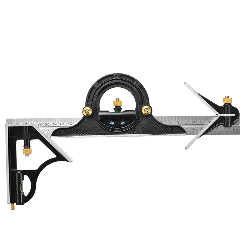 1 шт. 12 дюймов комбинированная измерительная линейка трехквадратная стальная для