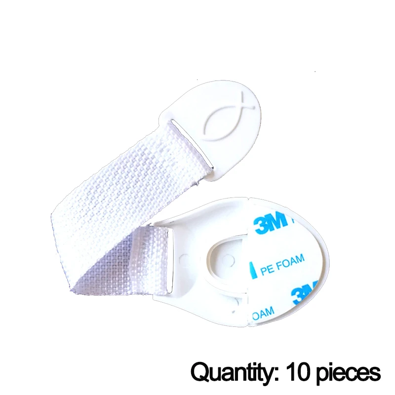 white10 3/5/10 ПК для защиты безопасности Пластик замок для детского Кабинета блокировки детей блокировка от дверей выдвижных ящиков детские товары для безопасности - Цвет: white10