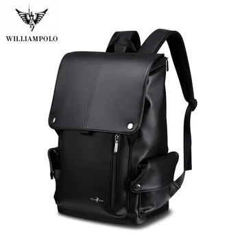 

WilliamPolo Backpack Male Large Capacity Business Casual Multifunctional Travel Bag Computer Bag 15.6-inch Student Backpack 163