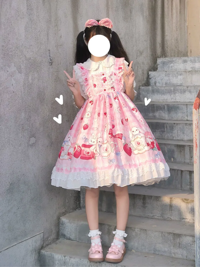 Cosplay&ware Lolita Tea Rabbit Dress Sling Jsk Shirt Renaissance Gothic Party Sweet -Zentai shop online H1fe73fafaba94c9b852d1011cd56f181q.jpg