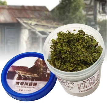 

120ML Funny Garden Scene Sand Table Handmade Building Artificial Model Tree Making Mini Architectural Grass Powder Light Green