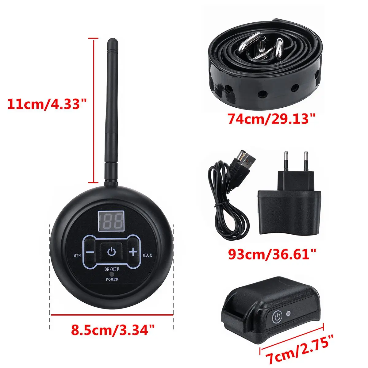 

500m Wireless Waterproof Electronic Dog Fence System and Dog Training Collar Beep Shock Vibration Training and Fence Function