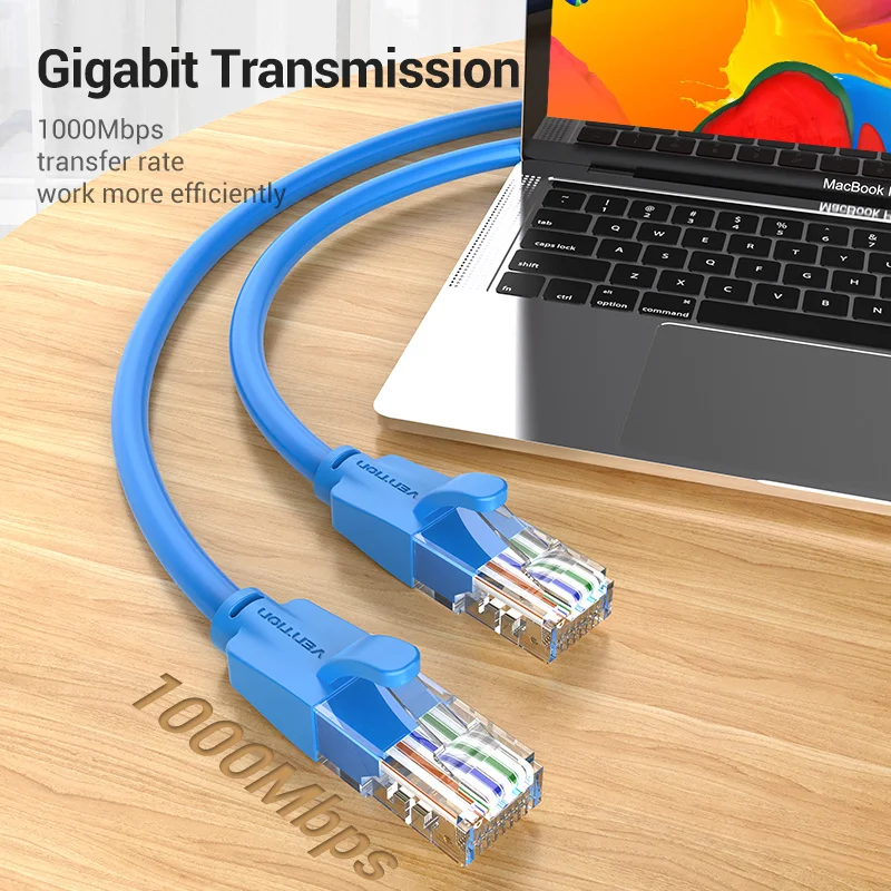 Vention High-Speed Cat 6 Ethernet Patch Cable - Ultra-Durable RJ45 Internet LAN Cord