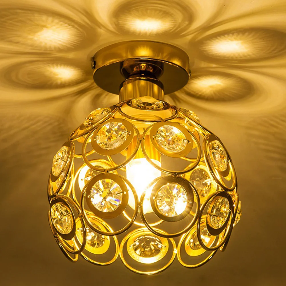 E27 кристалл декор из воздушных шаров коридора заподлицо абажур для светильника дом в скандинавском стиле столовая потолочный светильник с подвеской современный