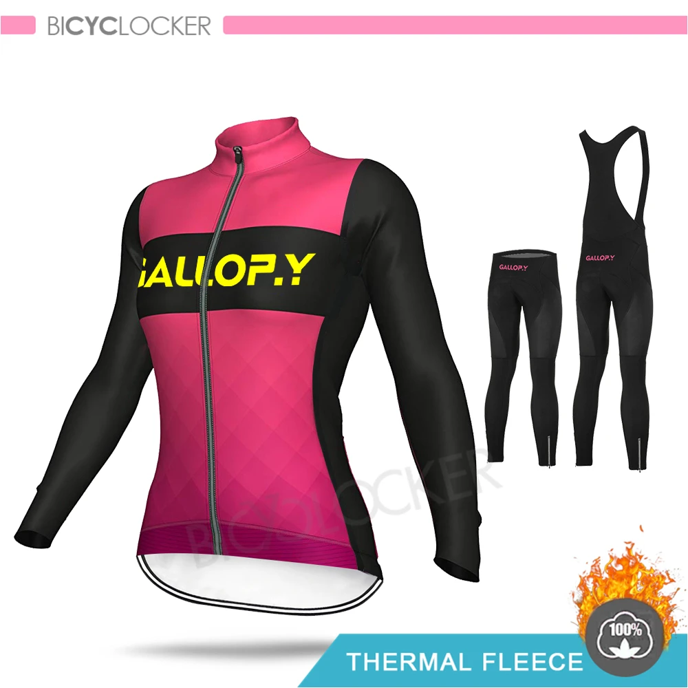 Новинка, зимняя женская куртка для велоспорта, одежда с длинным рукавом, комплект из Джерси, женская одежда, теплая флисовая одежда для горного велосипеда