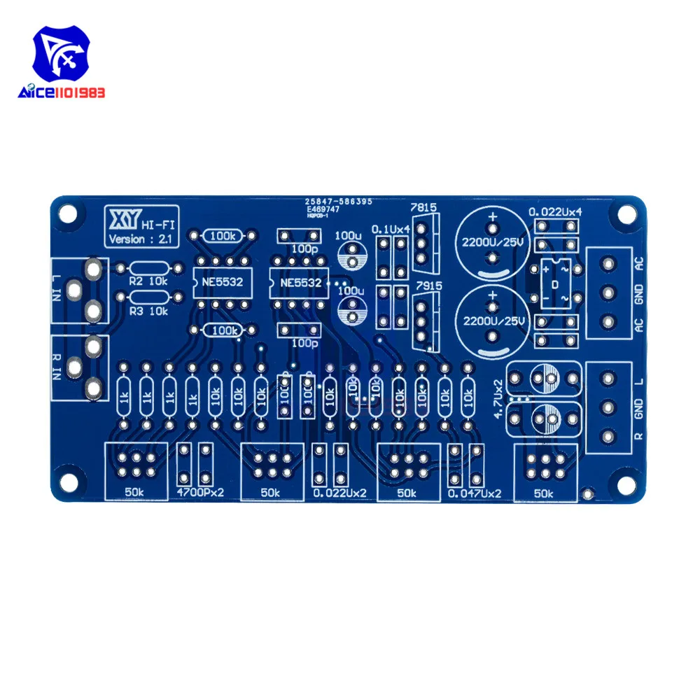 Материнская плата diymore NE5532 с регулировкой громкости|amplifier pcb|volume controlaudio amplifier board |
