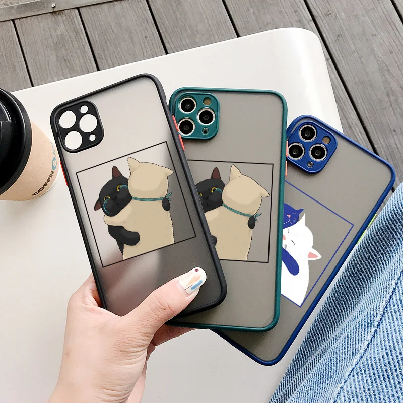 Cute Cartoon Cat Phone Case - Fun and Stylish Animal Back Cover