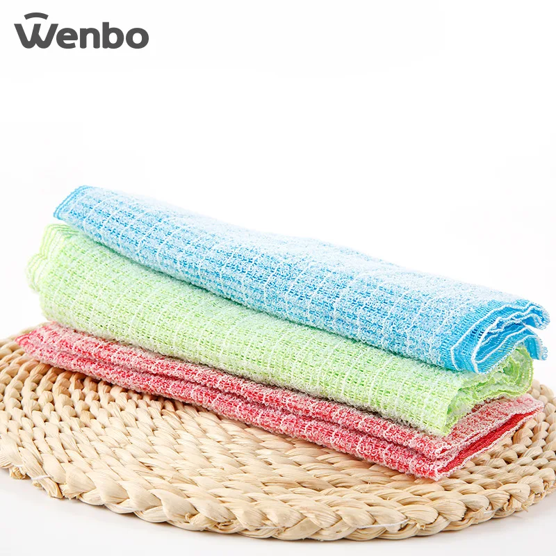WENBO Bath Sponge Bath Towel Toning Bath Towel Lengthen Bath Towel