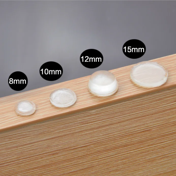 Silica gel anti-collision handle mute stickers household cabinet door furniture anti-collision silencer cushion after toilet