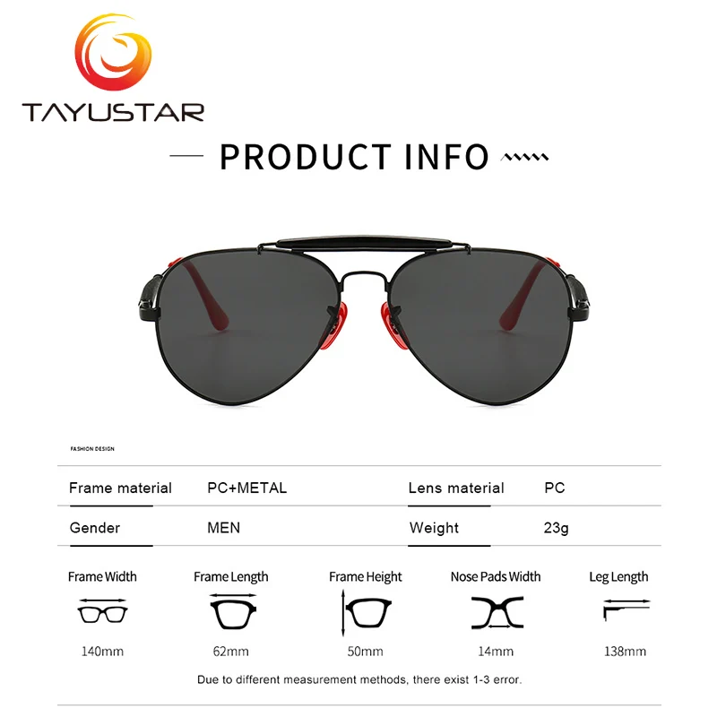 TIIYUSTAR, трендовые, стимпанк стиль, классические, Ретро стиль, очки пилота, Роскошные, высокое качество, поляризационные солнцезащитные очки, Золотые очки