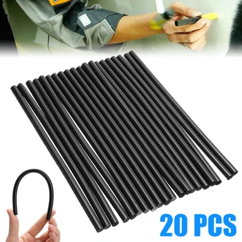 

Universal 20pcs Handmade 7x190mm Black Resin Glue Sticks Car Paintless Dent Repair Tools Accessoires For Plastic Glass Ceramics