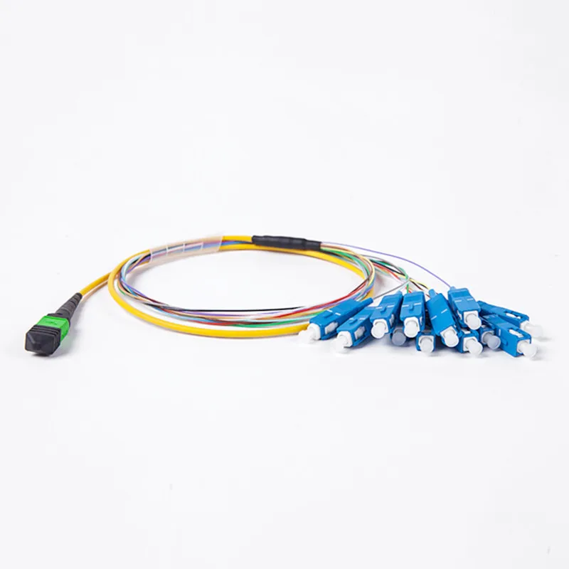 

Fiber Optic Ribbon Cable 12 fiber MPO to SC Breakout Jumper