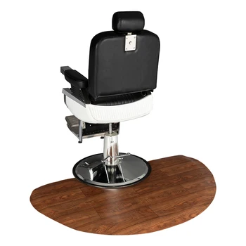 

4′x 3′x1/2" Beauty Salon Semicircle Anti-fatigue Salon Mat Wood Grain Model