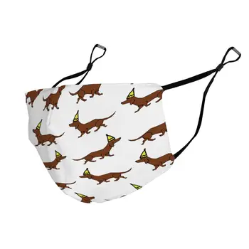 

CIGOCI Comfort Earloop Mouth Mask, Anti-Dust Smog Mouth-Muffle with Adjustable Elastic Band - Windproof Dachshund with Hat