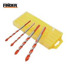 5PCS Multifunctional Alloy Ceramic Wall Drill Bit Set Anti-skid Triangle Shank Hole Center Opener For Tile Glass Brick Wall Wood