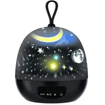 

Colorful Starry Sky Projector Moon Night Light Battery Operated USB Charging Rotating Night Light Projection Lamp