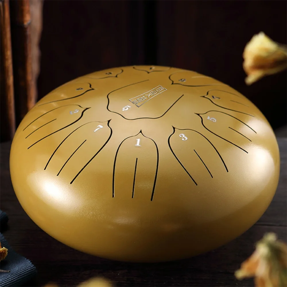 10 дюймов стальной язык барабана Handpan ручные барабаны Major 11 Notes Tankdrum с сумкой