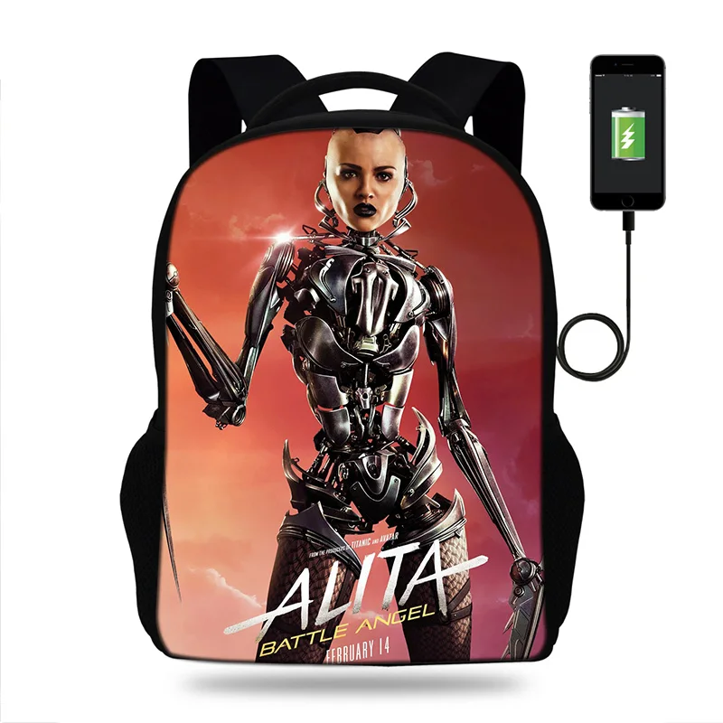 Забавный рюкзак Alita для женщин дорожные сумки подростков девочек детский