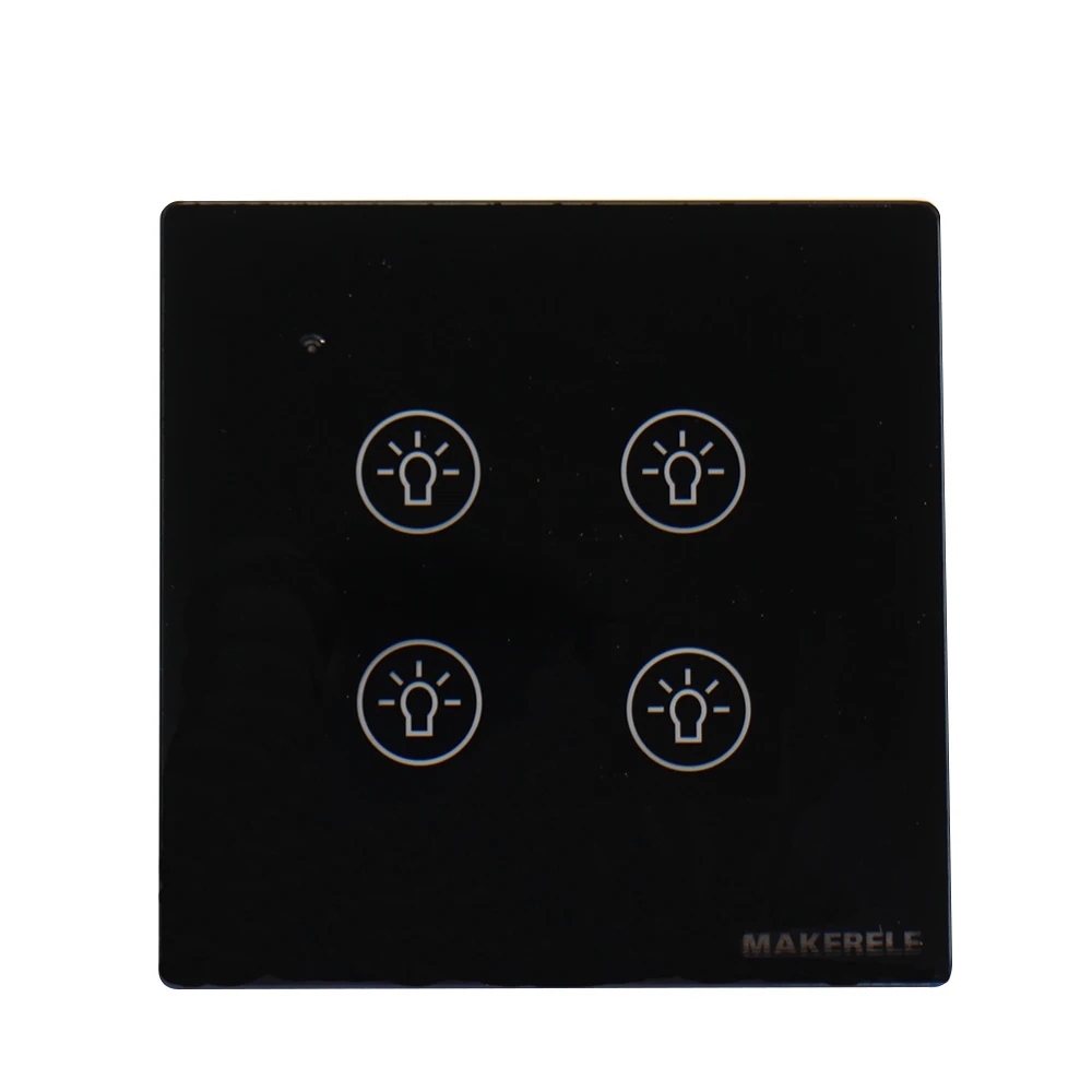 Zero / Single Fire Line 10/5/2A 1 Way Tuya EU Smart Life WiFi Touch Switch Doorbell Curtain Dimming Speed Regulate switch