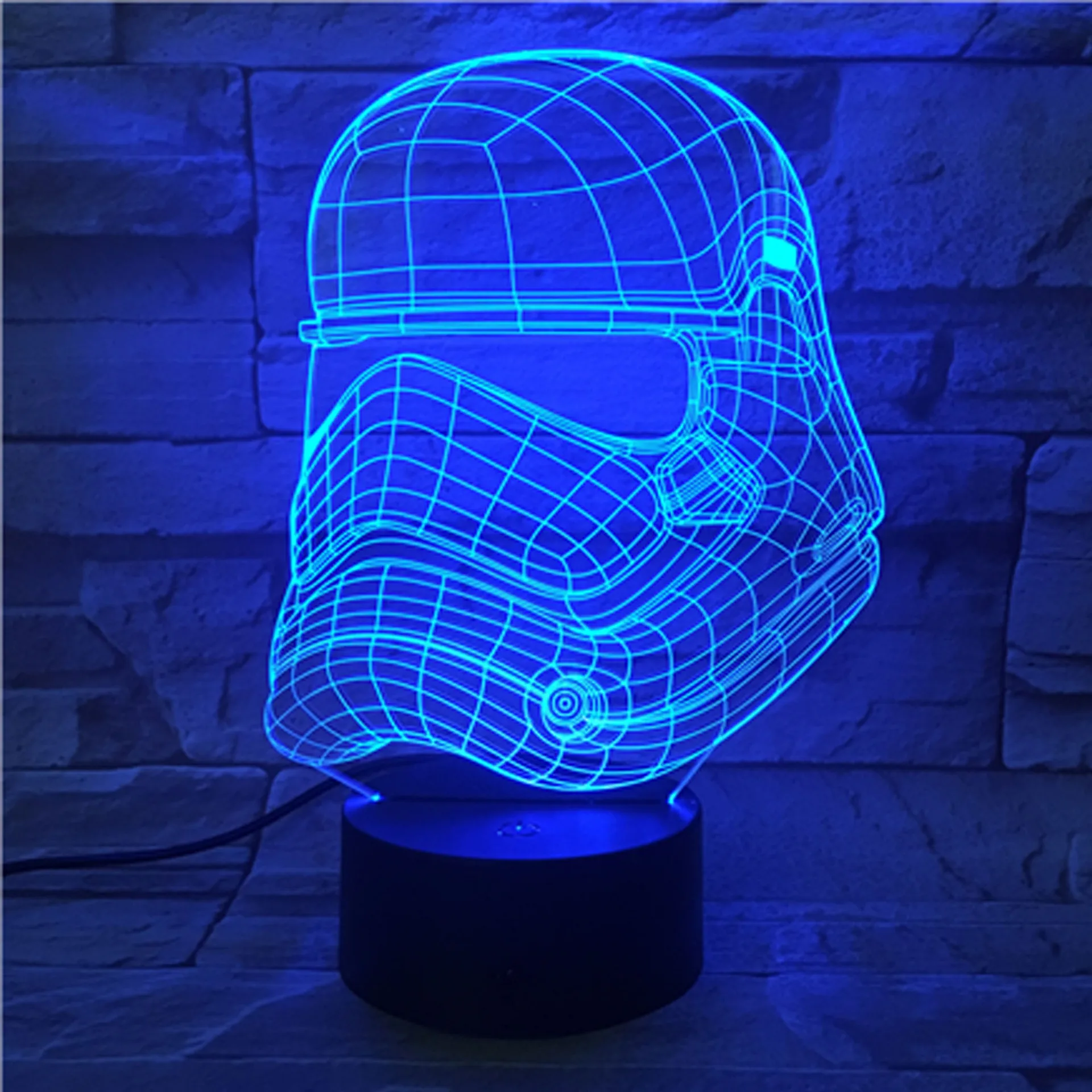 

3D Lamp Colorful Remote Control Touch Control LED Night Light Acrylic Visual Lamp