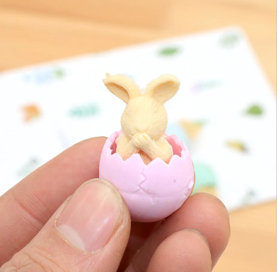 2 шт. детский кролик резиновый ластик для карандаша канцелярские товары школы