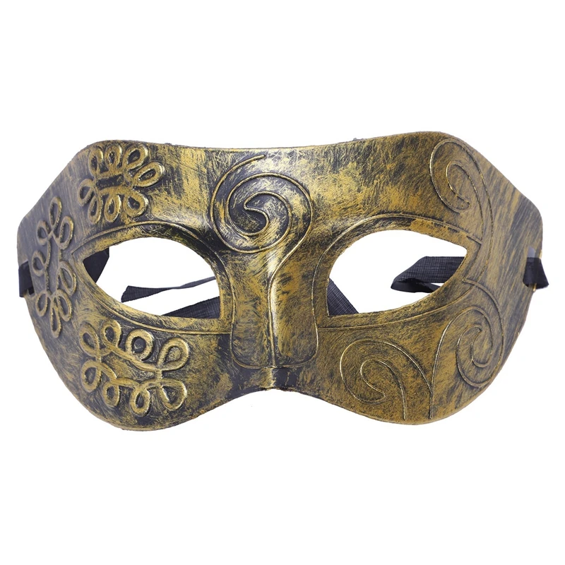 1pcs Men's Masquerade Mask Ball Masks Stag Party Fancy Dress Venetian Eye Face Roman Gladiator | Дом и сад