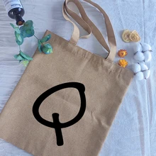 

Simple Letter Print Shoulder Bags Large Capacity Wild Messenger Bag Fashion New Cute Fun Canvas Handbag Women Bag Wallet