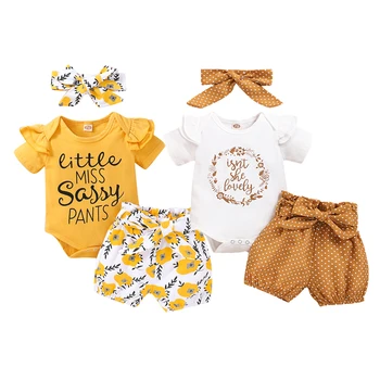 

Print Newborn Infant Baby Girl Romper Jumpsuit With Underwear Short Sleeve Sunsuit Summer Clothes Outfit 0-18M