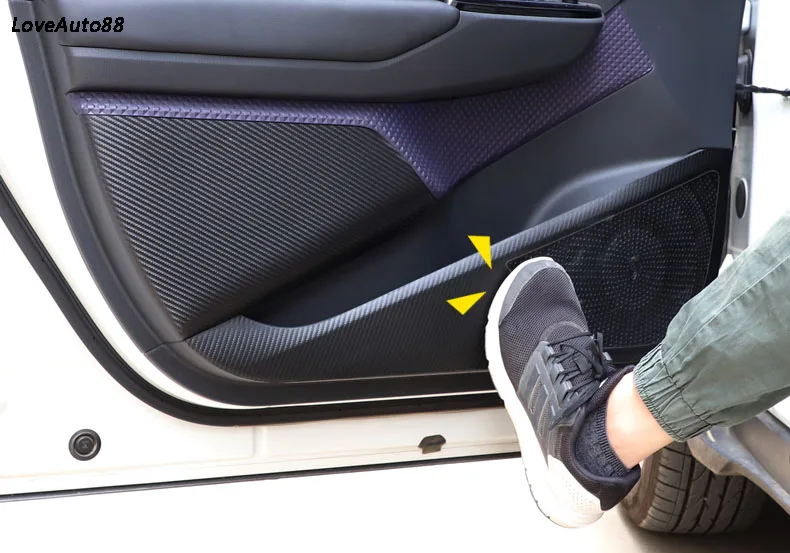 Дверь кожаный топливного бака защитная накладка дверная планка анти пэд анти-грязный коврик крышка Стикеры для Toyota CHR C-HR