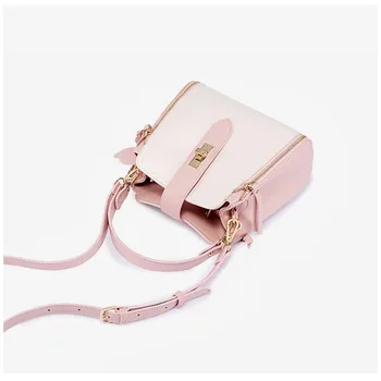 

2020 new wave Korean version of the small fresh bucket bag contrast color female bag small mini crossbody bag