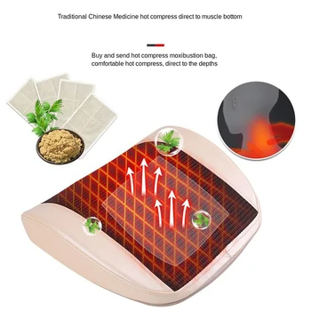 

MultiFunctional Vibration Infrared Heating Massager Pillow Neck Waist Shoulder Magnetic Therapy Massage Instrument Relief Pain