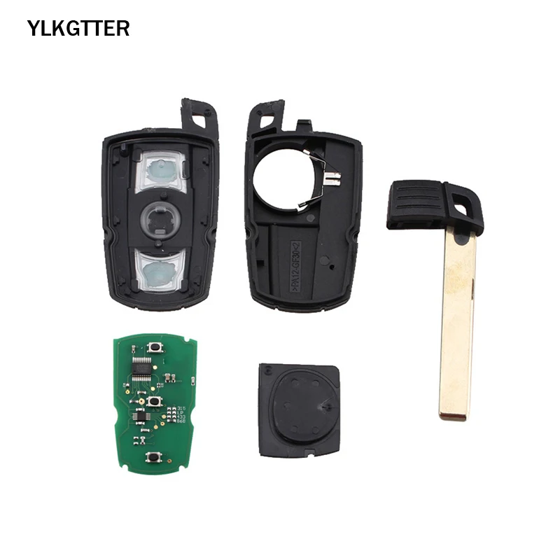 YLKGTTER 433 МГц умный дистанционный ключ брелок пульт дистанционного управления для BMW 1/3/5/7 серий, CAS3 Системы X5 X6 Z4 автомобиля Управление передатчик PCF7945 чип