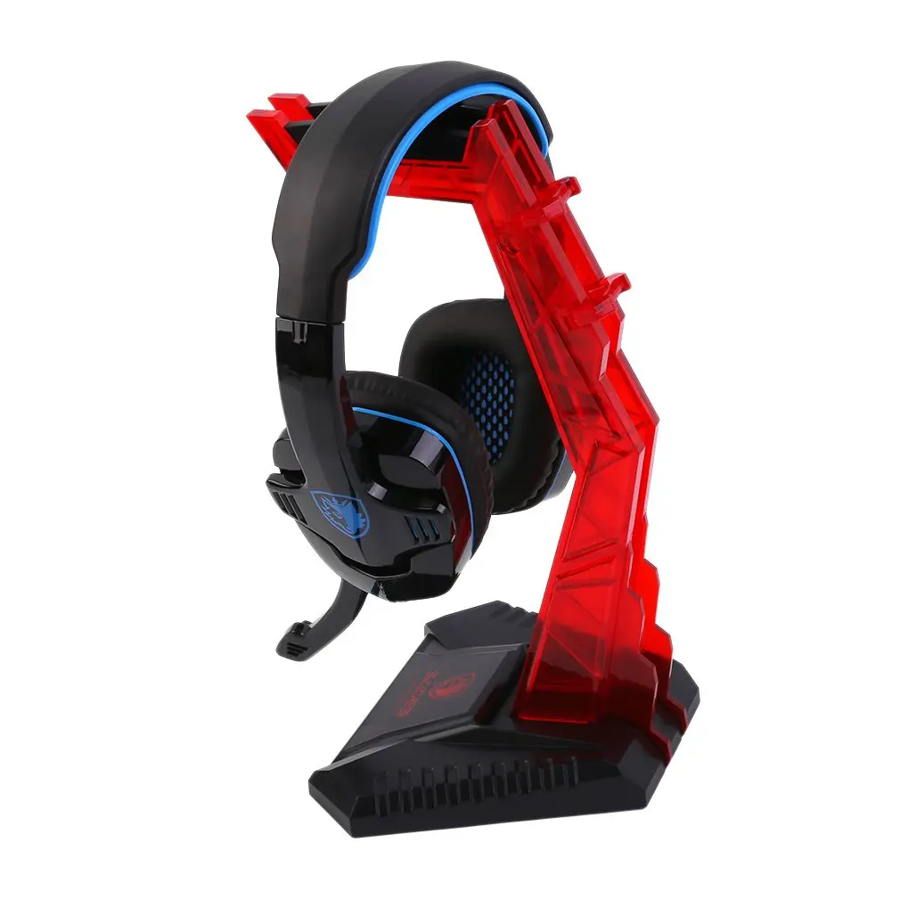 Universal Professional Gaming Gamer Headphone Headset Hanger Bracket Headphone Holder Shelf Rack Stand Red Blue