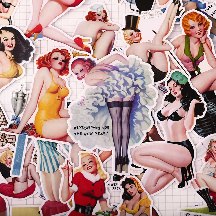 Винтаж девушка и Виктория розовое Бумага Стикеры s ремесла Скрапбукинг