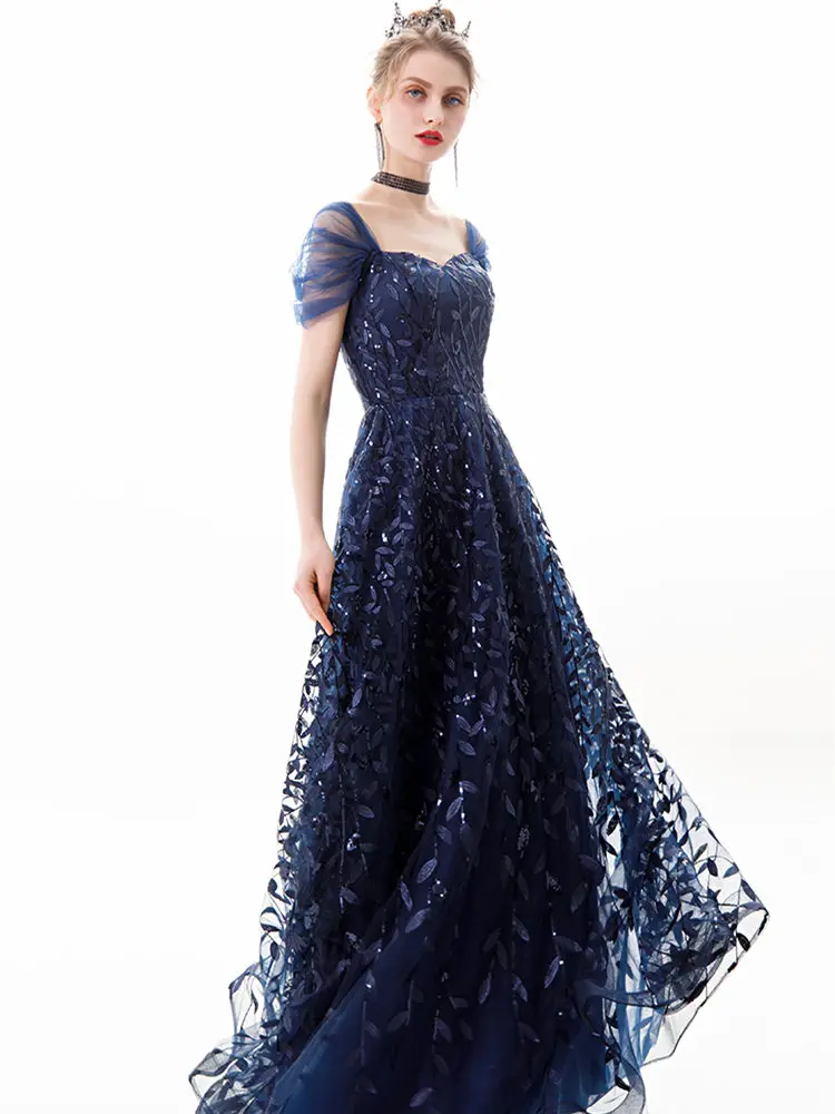 It's Yiiya Evening Dress Vintage Boat Neck Mermaid Robe De Mariee Off The Shoulder Floor-Length Women Party Dresses E820