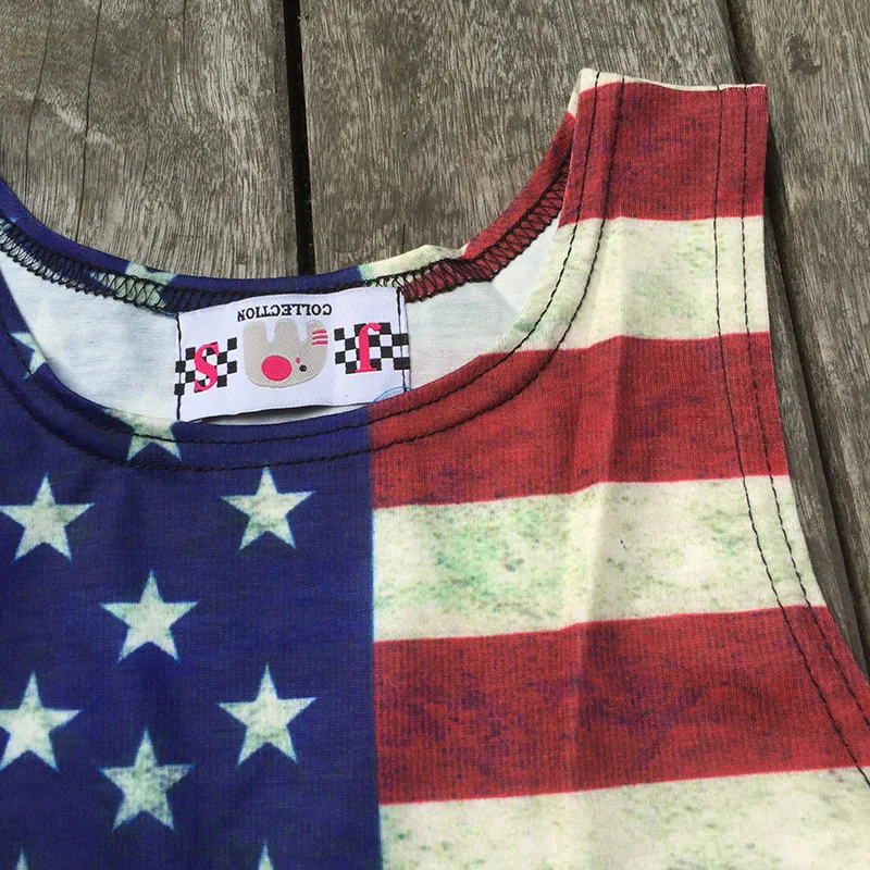 Сексуальный укороченный Топ для женщин с флагом без рукавов Camisole Vest Club Crop Tops Bar Tank Top