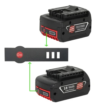 

10pcs Stickers Li-ion Battery LED Key Label Tag For Bosch 14.4V 18V Lithium Battery Accessories