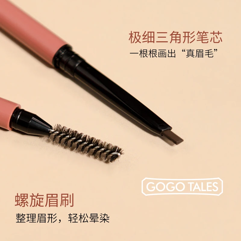 Gogo tales eyebrow enhancer kit brown coffee grey eyebrow pencil long lasting waterproof microblading eyebrow tattoo pen BN213