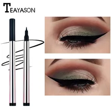 Черная Подводка для глаз макияж Водонепроницаемая долговечная жидкость подводка для глаз карандаш быстро сухой пигмент подводка для глаз ручка