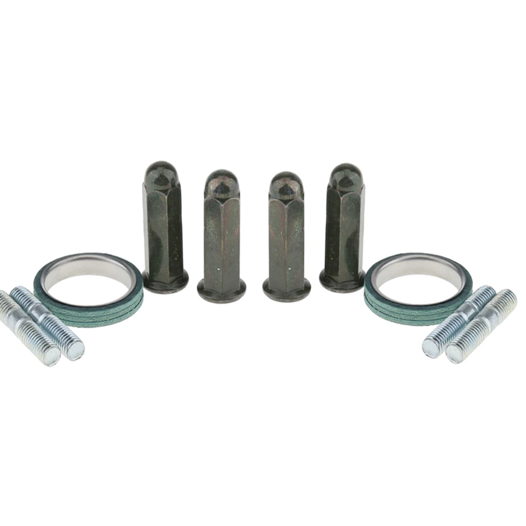 2 Set Exhaust Studs Nuts Gasket Kits for GY6 50cc - 150cc QMB139 Scooter