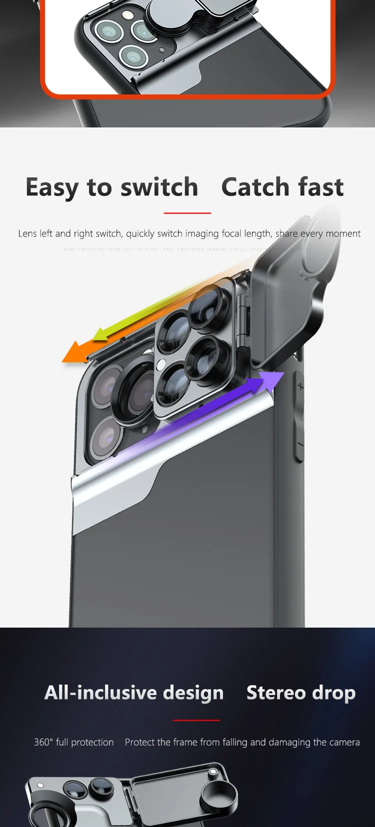 Чехол для телефона для iPhone 11 Pro MAX 6 в 1 объектив камеры рыбий глаз широкоугольный Макро объектив для мобильного телефона крышка рыбий глаз для 11pro Max