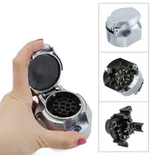 12V 13Pin караван разъемы муфты 13 контактный кабель с металлическим прицепа розетки Лодочный Прицеп запасные Запчасти