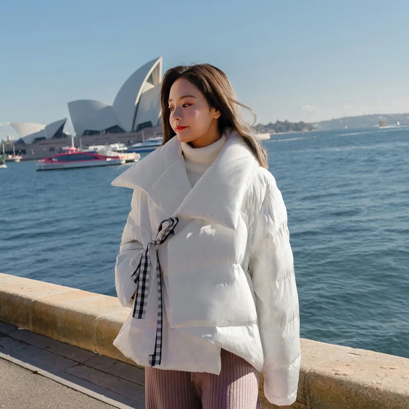 

Short-height Cotton-padded Clothes Women's Short Winter Korean-style Loose-Fit down Coat Small Cotton-Padded Jacket Students Wes