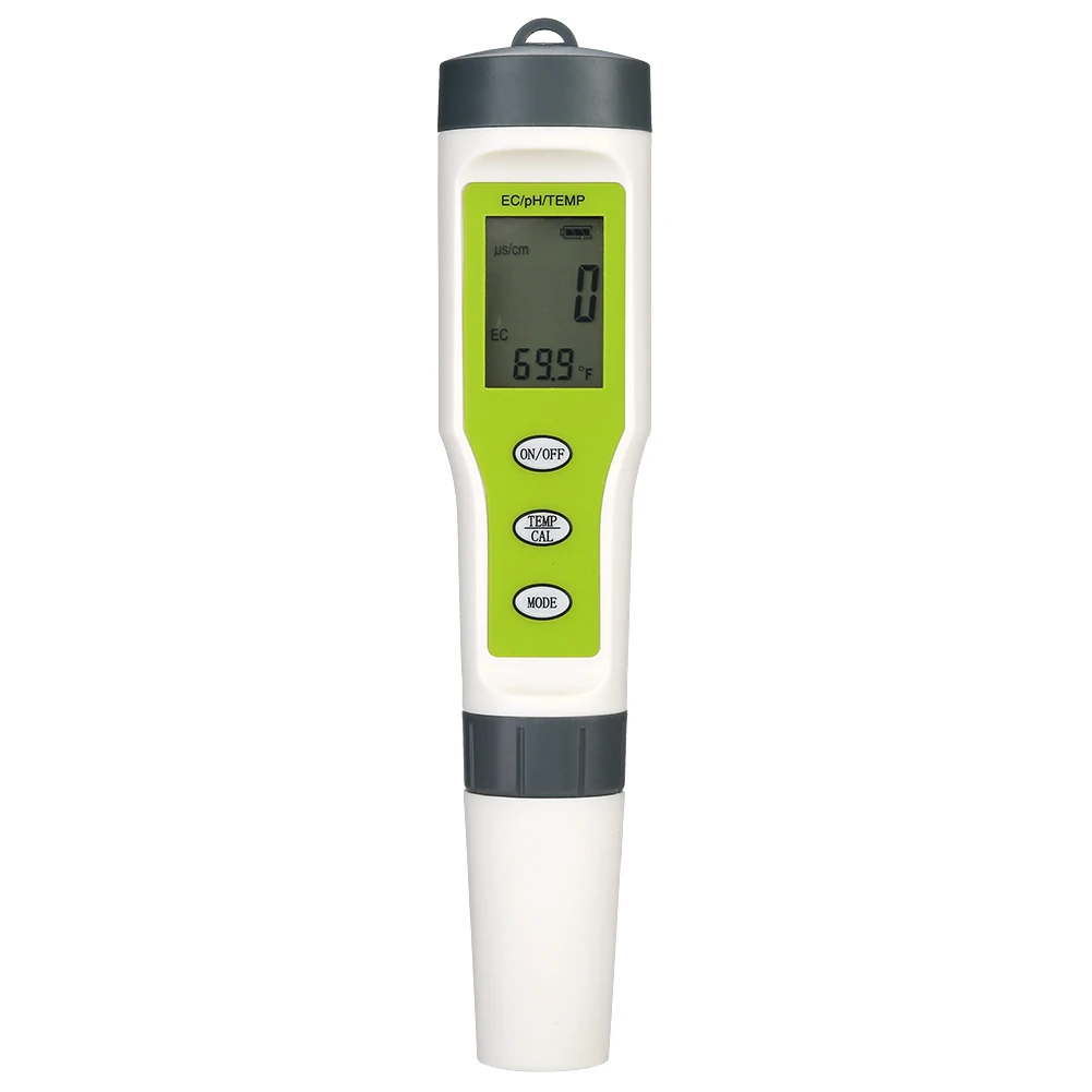 

3 in 1 Portable Digital EC PH TEMP Meter Water Quality Tester Purity Test Pen Handheld for Pool Home Water Quality