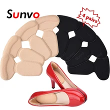 

Sunvo 4 Pairs Soft T-Shape High Heel Liner Grips Arch Support Orthotic Shoe Insert Insoles Women Foot Heel Protector Cushion Pad